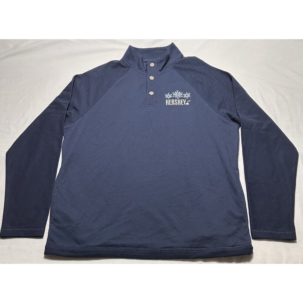 Hersheys Chocolate Mens Small Souvenir Long Sleeve Shirt Pockets Charles River